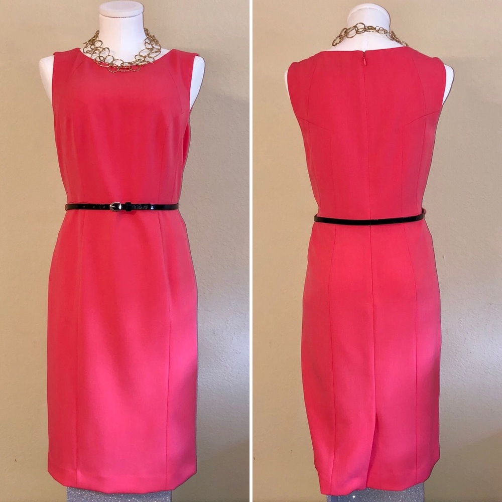 Kasper Crepe Sleeveless Sheath Dress